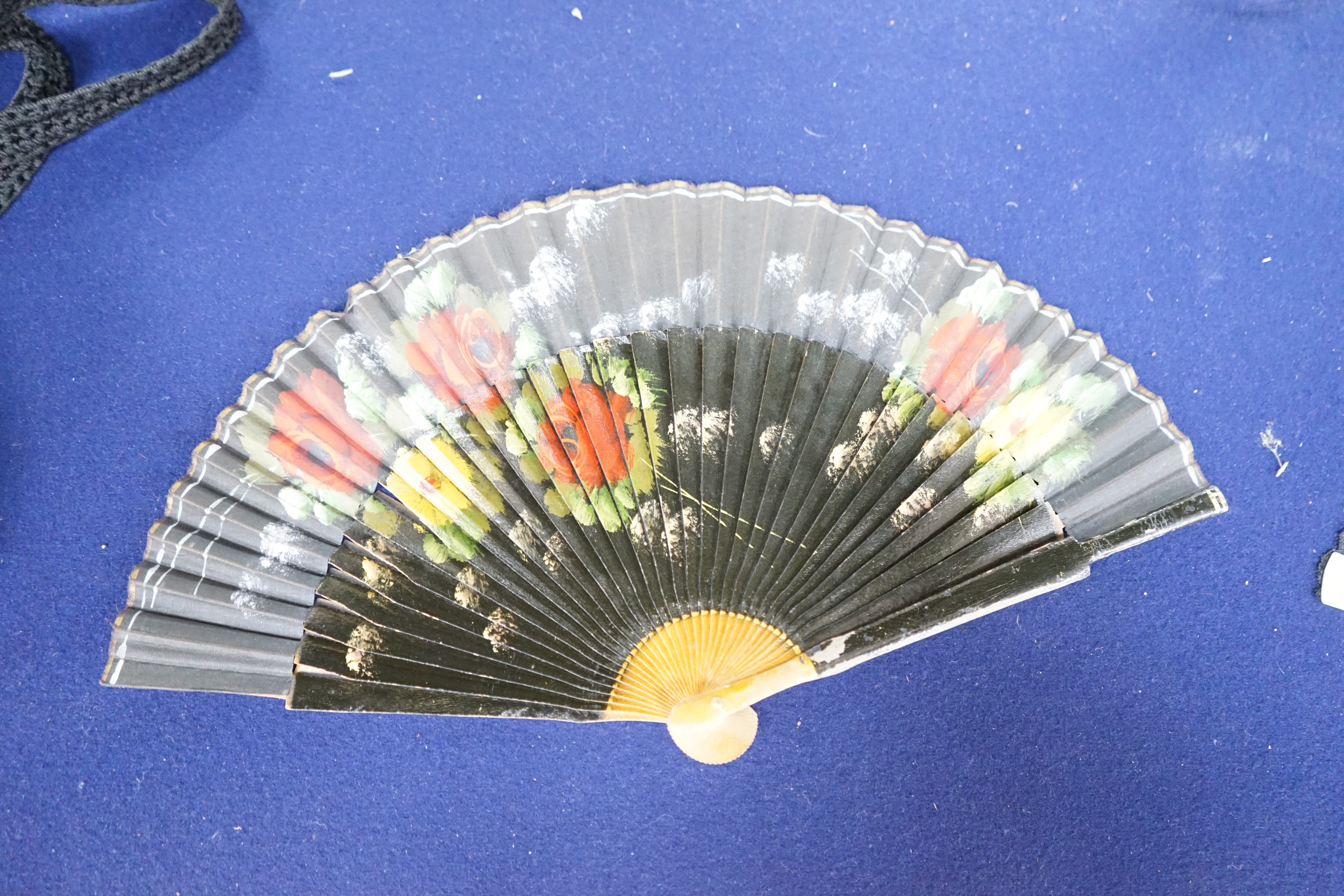 A collection of 10 fans, including some ivory and bone, 19th/early 20th century